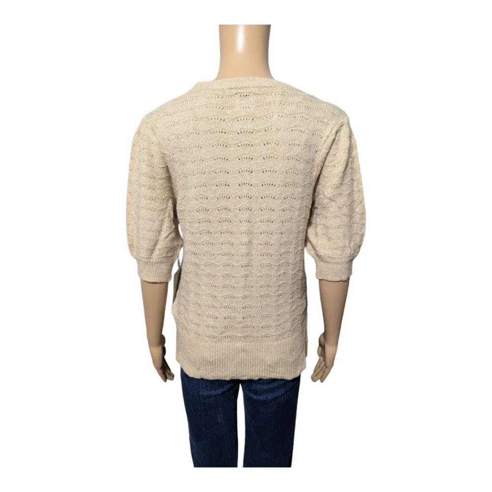 Joie Short Sleeve Knit Sweater M
